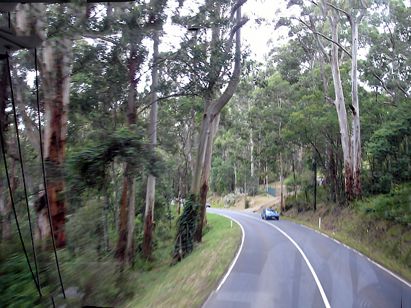 view of the road