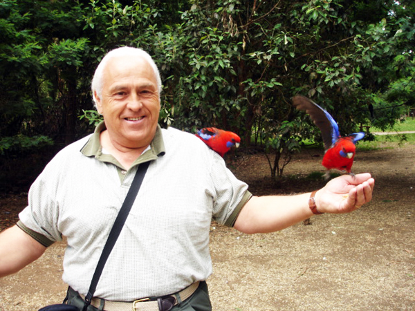 Lee Duquette and birds
