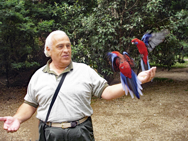 Lee Duquette and birds