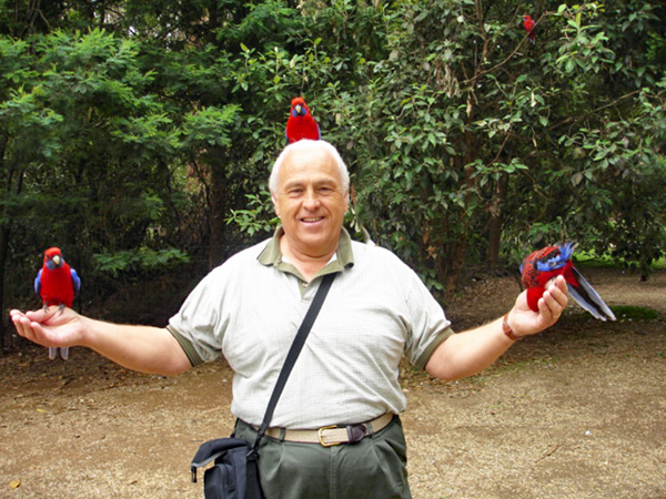 Lee Duquette and birds