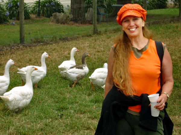 Karen Duquette and ducks