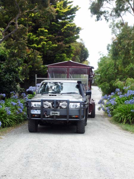 riding to the farm in australia