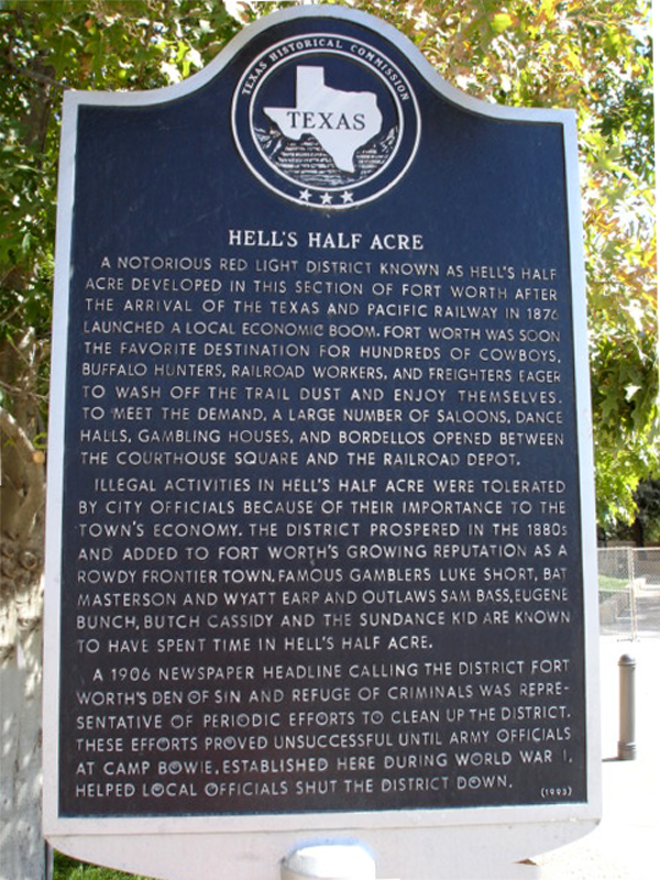 sign about Hell's Half Acre