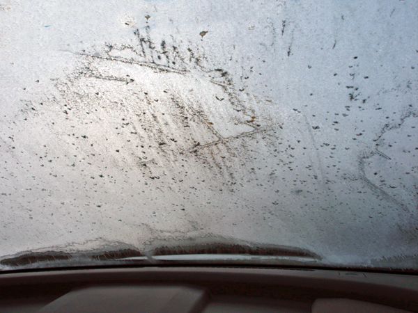 dirty windshield