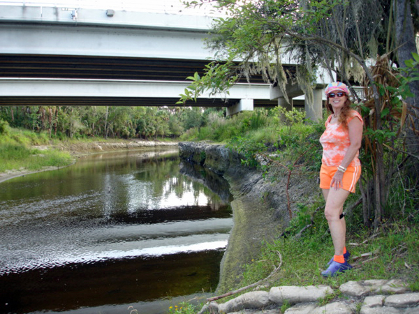 Karen Duquette by the river