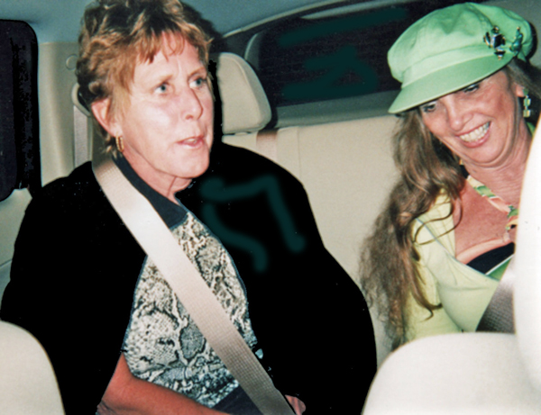 Sharon Dickerson and Karen Duquette in the car
