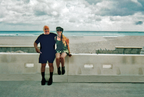 Lee and Karen Duquette at Hollywood Beach Boardwalk 2007