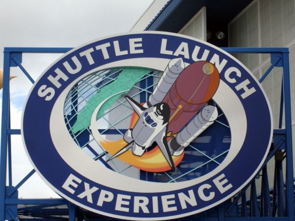 Shuttle Launch Experience sign