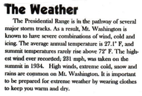 weather information