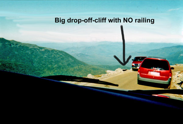 Big drop-off the cliff photo