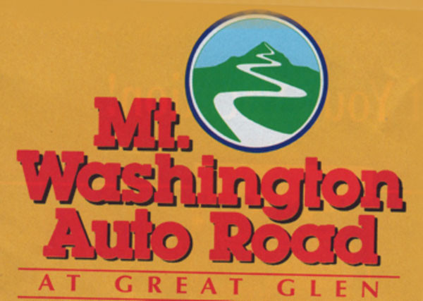Mount Washington Auto road sign