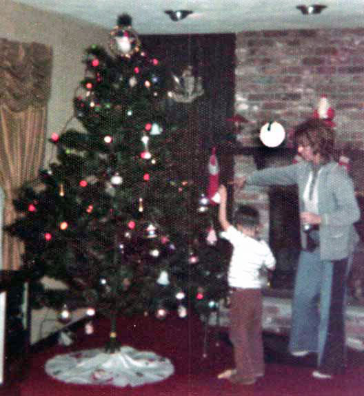 Brian Duquette and his mon Christmas 1973