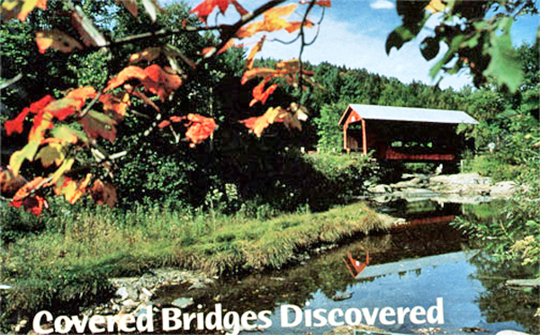 Covered Bridges discovered postcard