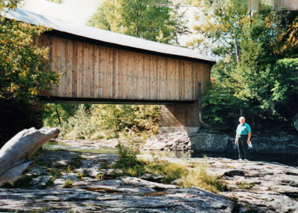Montgomery Covered Bridge and Lee Duquette
