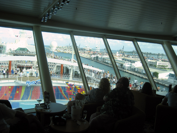 view from an upper lounge