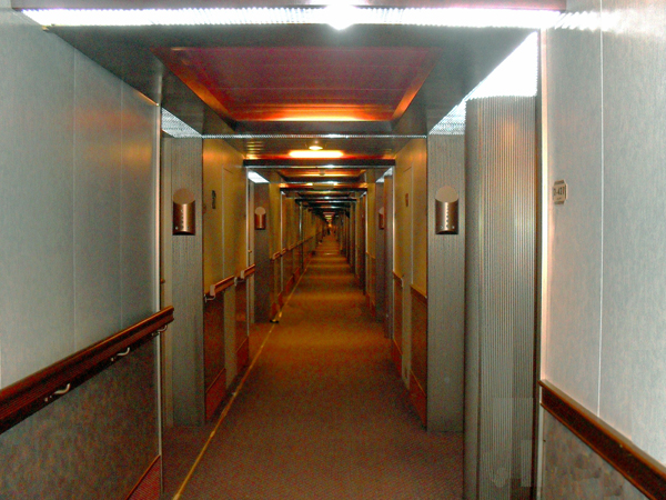 hallway to the rooms