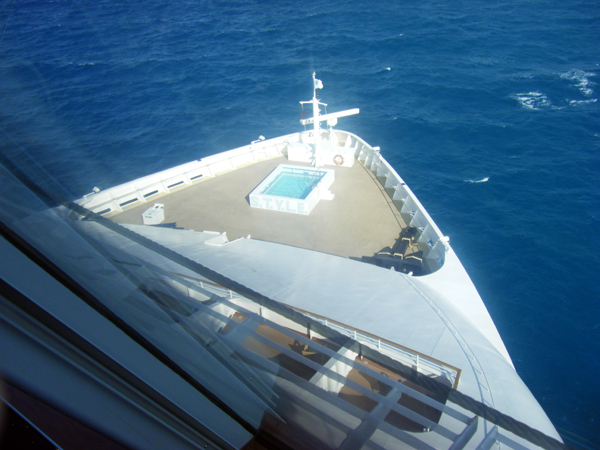 the bow of Norwegian Pearl cruise ship