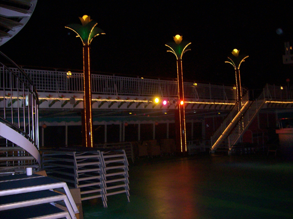 The deck at night