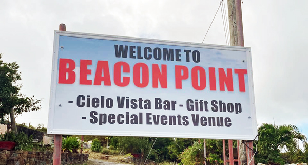 Welcome to Beacon Point sign