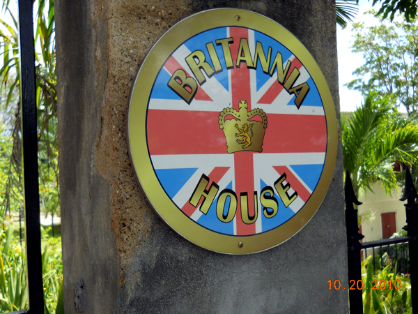 Britannia House sign