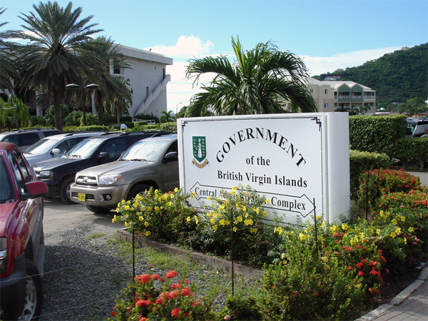 BVI Governement sign