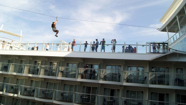 The Zip Line on Oasis of the Seas