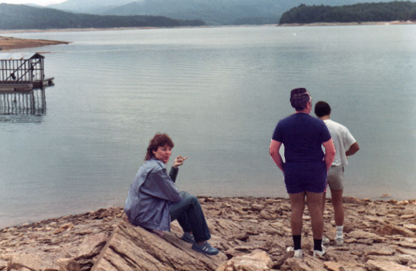 Phyllis, Lee and Frank at the lake