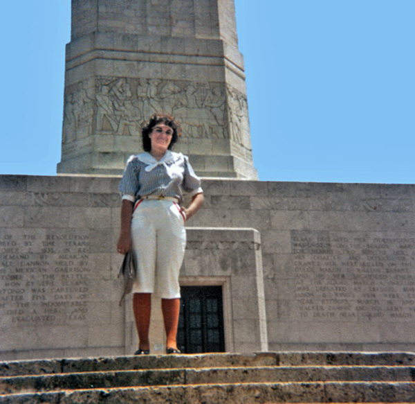 Renee Duquette at The San Jacinto Monument in 1981
