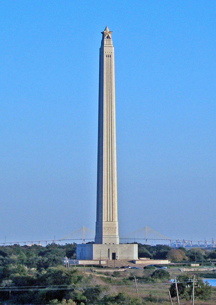 The 567-foot tall San Jacinto Monument