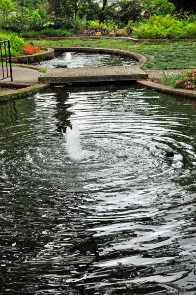 ponds and fountains