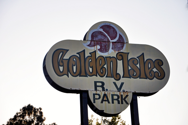 Golden Isles RV Park sign
