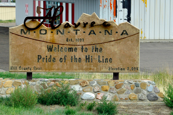 Have Montana welcome sign
