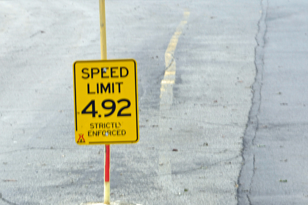 Cartersville KOA entrance silly speed limit