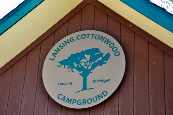 sign: Lansing Cottonwood Campground