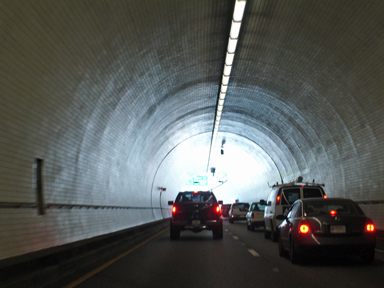 inside the tunnel