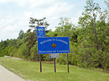 sign- welcome to Louisiana