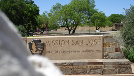 Mission San Jose sign