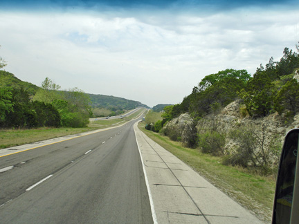 scenery on the way to Ozona, Texas 