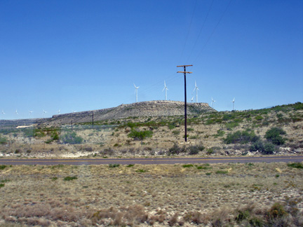 Windmills harvesting energy