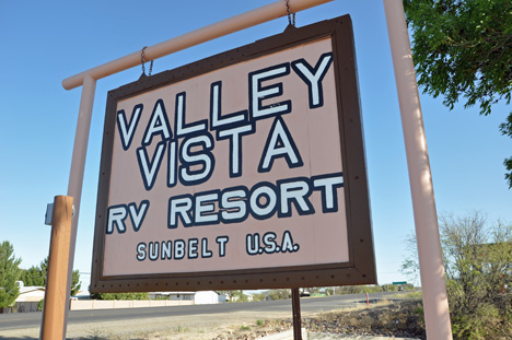 sign - Valley Vista RV Resort