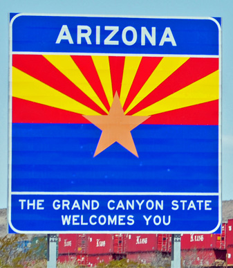 Welcom to Arizona sign