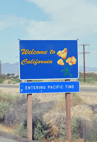 sign - Welcome to California