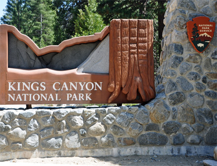Kings Canyon National Park  sign