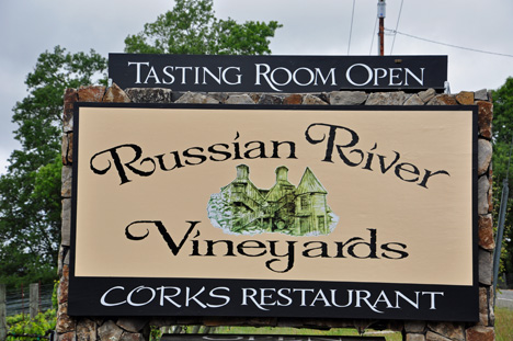sign - Russian River Vineyards