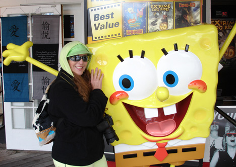 Karen Duquette and Sponge Bob