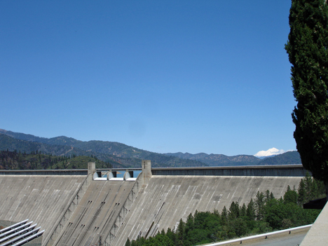 View of Shasta Dam from the visitor center