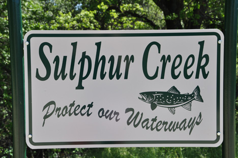 sign - Sulphur Creek
