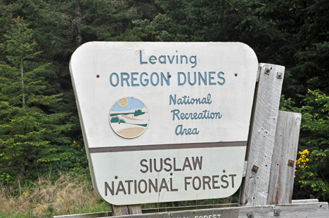 sign - Leaving Oregon Dunes