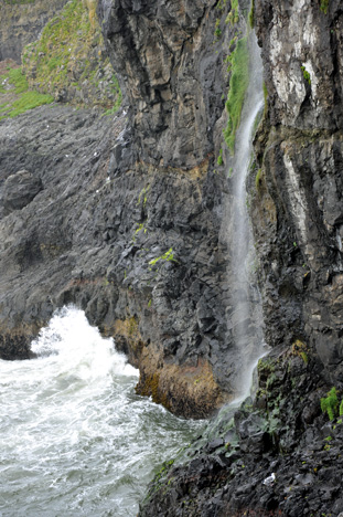 the waterfall
