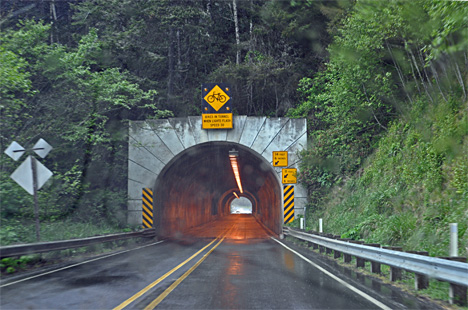 entrance to tunnel